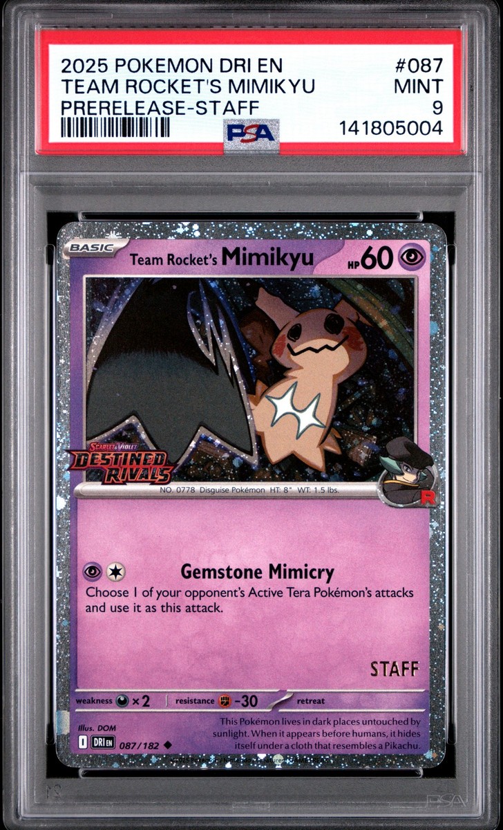 Buy Team Rocket's Mimikyu (Prerelease) [Staff] 087/182