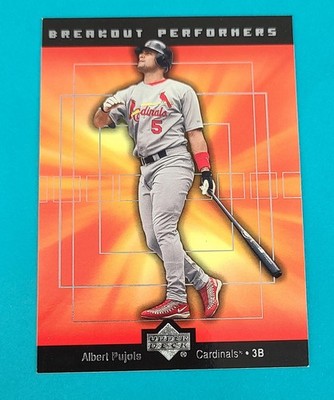 2002 Upper Deck Breakout Performers #BP2 Albert Pujols BASEBALL Card P1