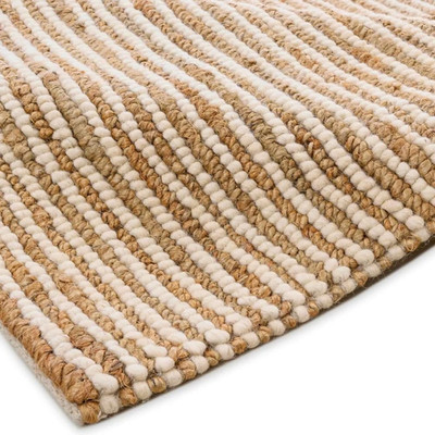 Runner Rug 2.5X8 Feet - Premium Wool and Jute Blend Handwoven Rugs - Natural Fib