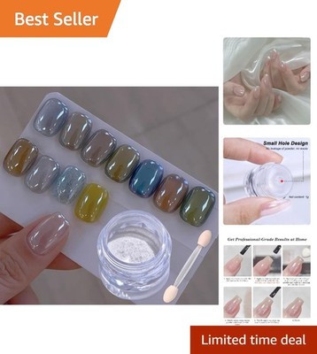 Elegant Moonlight Unicorn Chrome Nail Powder 1g - High Gloss & Translucent Shine