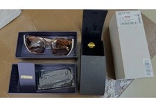 Prada Sunglasses Cateye PR 15WS 01R0A6 Tortoise Caramel Powder Brown AUTHENTIC