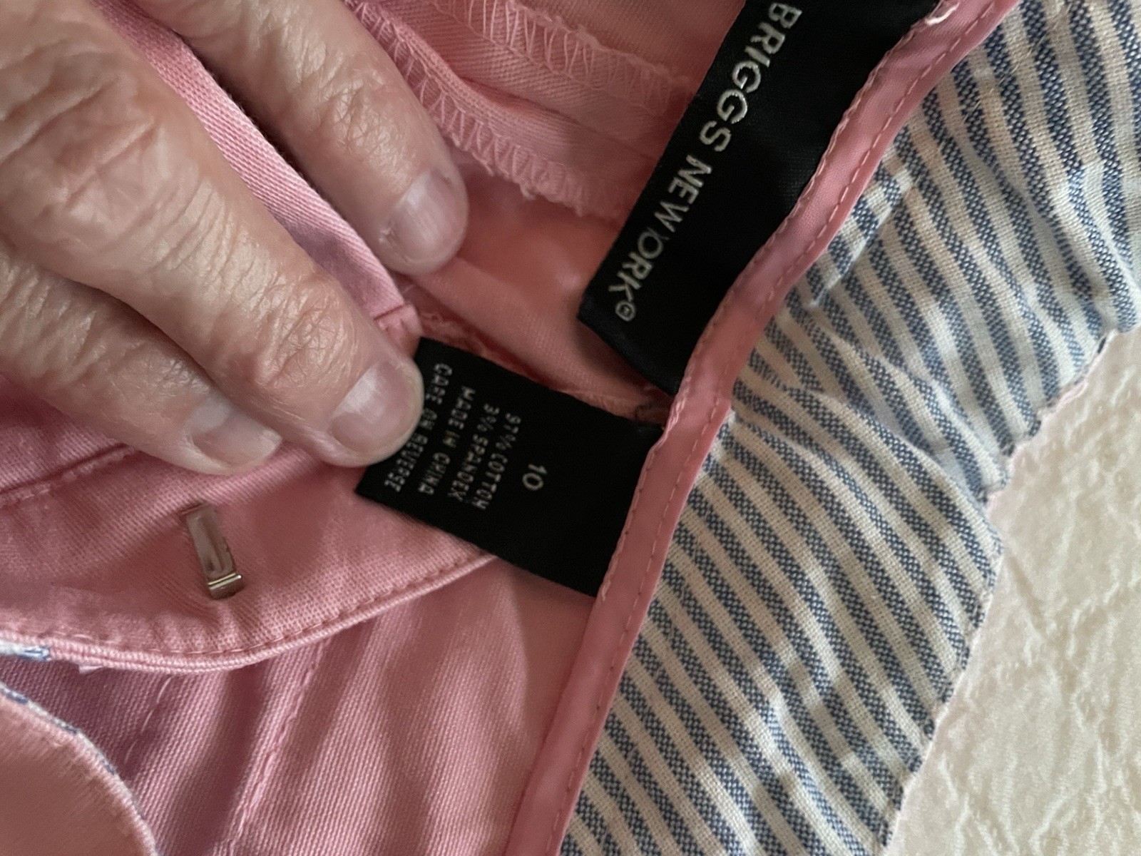Briggs New York size 10 pink women’s pants without tags