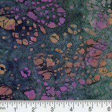 6 yds Batik 100 Cotton Print Fabric - Multicolor