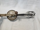 Vintage Farmhouse Kitchen Utensil Red Wood Handle High Speed Egg Beater Mixer — photo 6