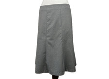 Vintage Gap Factory Wool Blend Gray Gored Skirt Size 8 Classic Academia Preppy