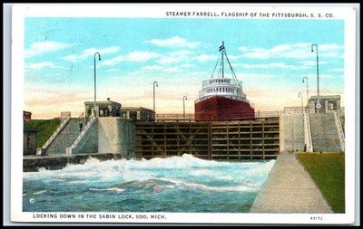 Postcard STEAMER FARRELL, FLAGSHIP OF THE PITTSBURGH S. S. CO.   L76