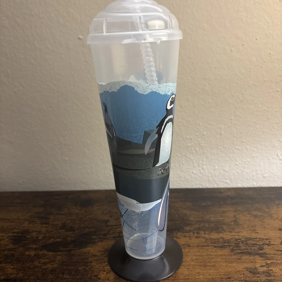 Whirley Drink Works 20oz Plastic Pilsner Cup Arctic Animal Theme Penguin - Image 3 of 4