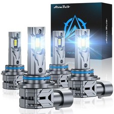 9005 9006 Bulbs Combo, 80000LM 6500K Cool White, 1:1 Mini Size, 1000 9005 9006