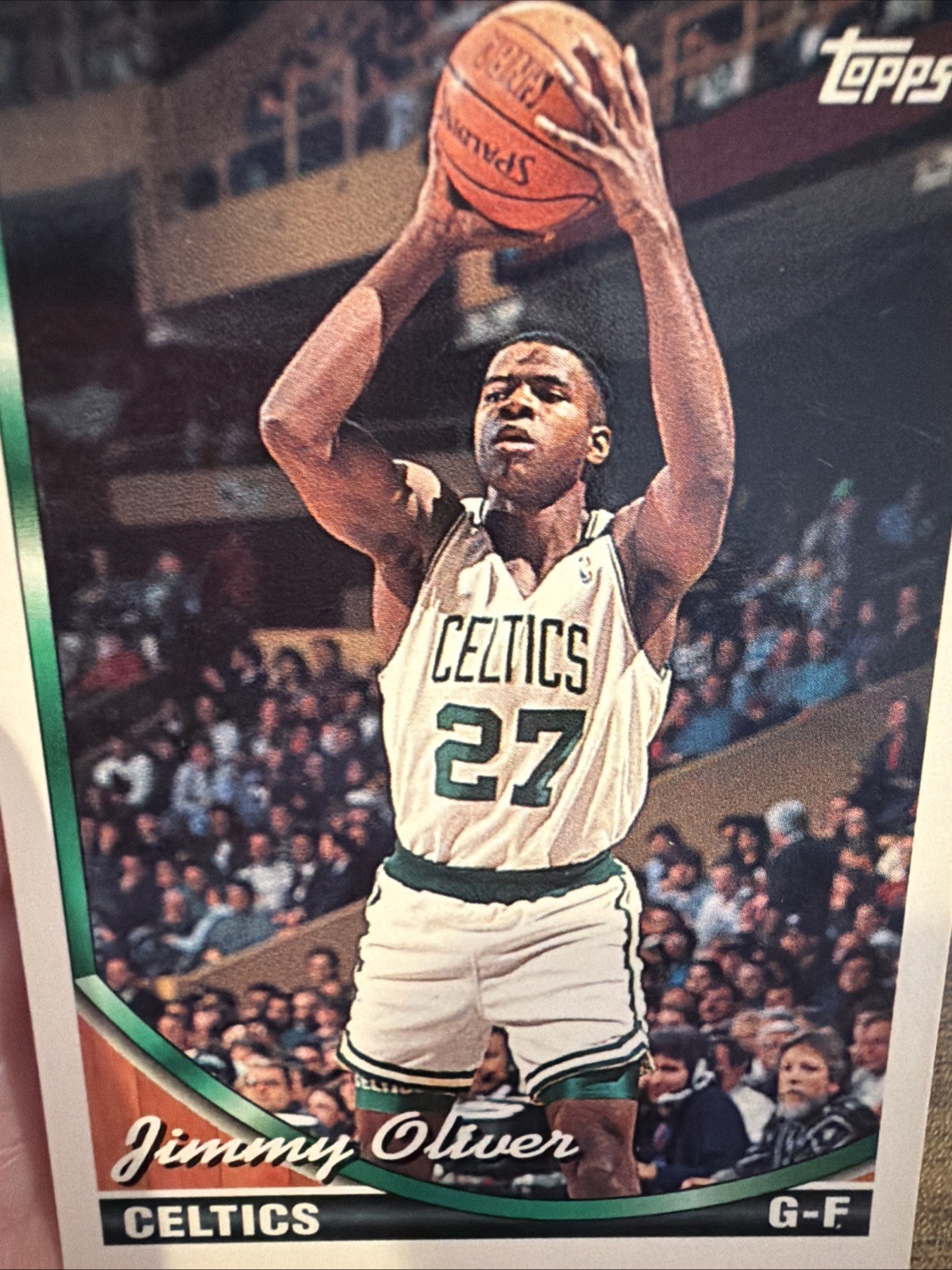 1993-94 Topps Jimmy Oliver #257 Boston Celtics Purdue NBA Basketball Card NM-MT