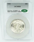 1945 CAC MS65 Walking Liberty Half Dollar