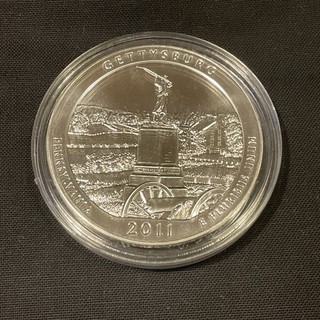 5 Unzen Silber USA ATB Gettysburg America the Beautiful 5 Oz Silber 2011