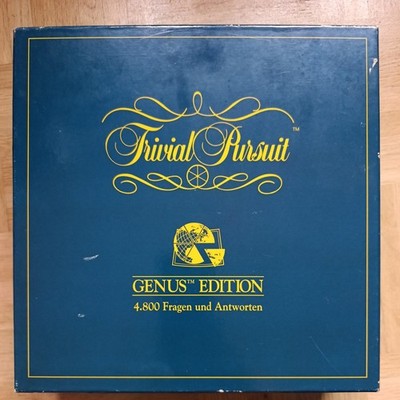 TRIVIAL PURSUIT Genus Edition PARKER, ab 15J - 1992, Sammlung, 4800 Fragen!