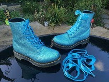 dr martens pascal glitter blue