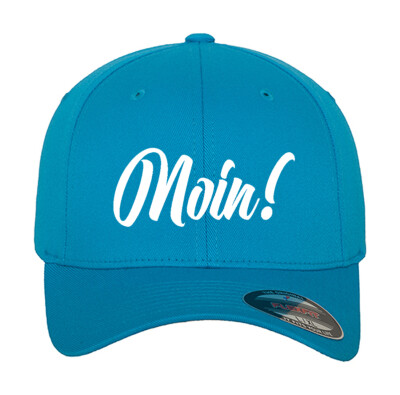 MOIN ! Moin!  FLEXFIT CAP Basecap ORIGINAL - CAP- & Stickfarbe nach Wunsch!