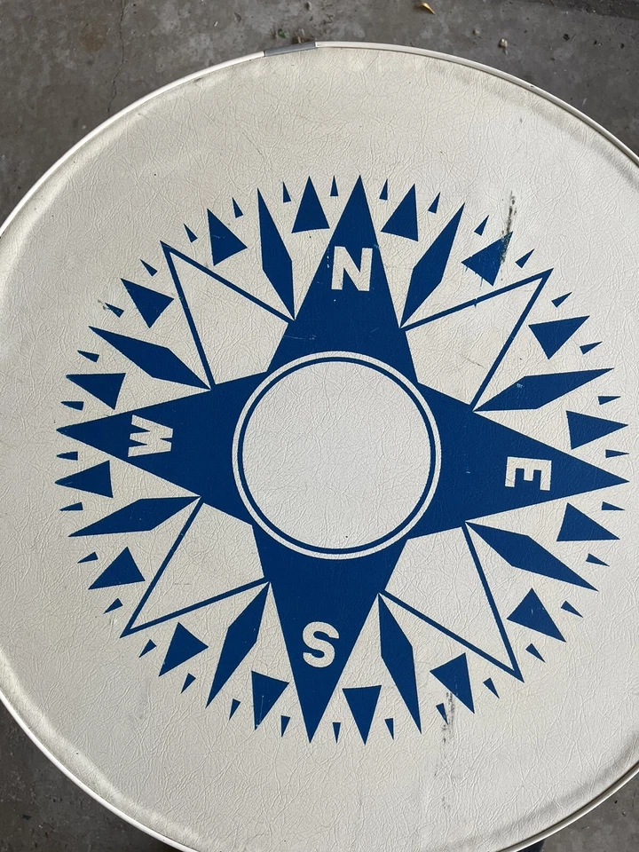 Mesa de cubierta Garelick Eez-In #50010 blanca con brújula de colección navegación náutica Foto 4 de 4