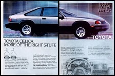 1982 Toyota Celica 2-page Vintage Advertisement Print Art Car Ad J92
