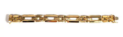 14K Yellow Gold Bracelet, 7-1/4'' Long X 1/2'' Wide - 第 5/8 張圖片