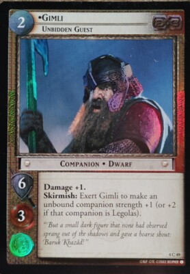 Gimli Unbidden Guest 4C49 - Foil Lord of the Rings 
