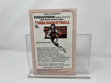 NBA Basketball - Intellivision - Instruction Manual Booklet Only