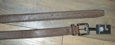Rock  Republic Faux Brown Leather with accent stitching Belt Men's Belt