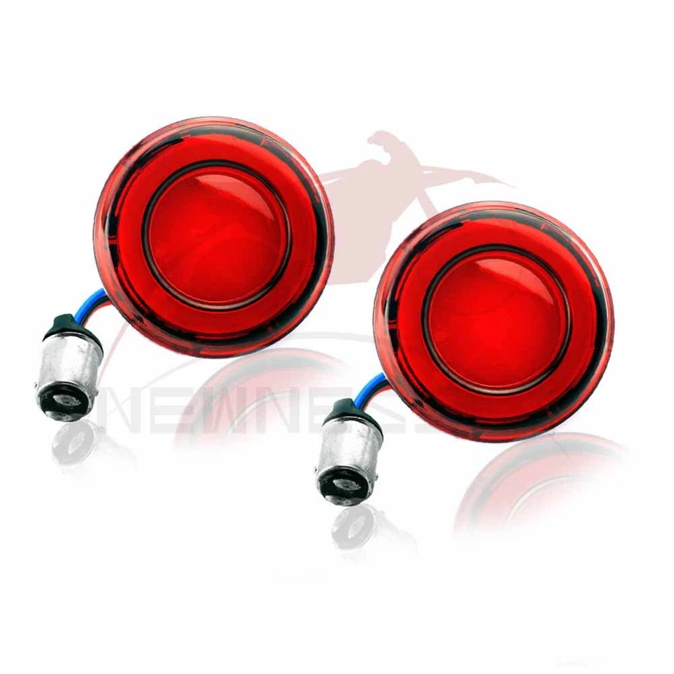 "Luz de señal de giro LED delantera bala 1157 2"" para Harley Dyna Softail Touring" Foto 2 de 4