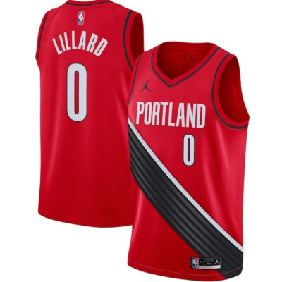 #ad Damian Lillard Portland Trail Blazers Jordan Brand Swingman Jersey Men#x27;s Nike #0 $174.98
