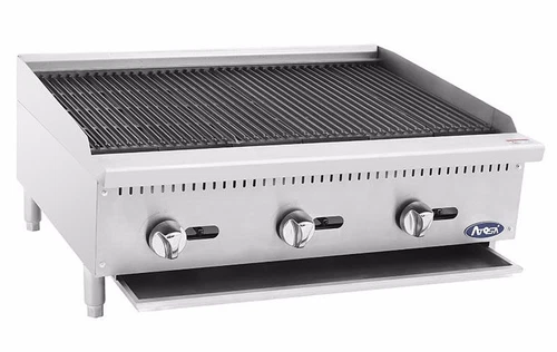 Atosa USA ATRC Gas Heavy Duty Stainless Steel 24" 36" 48" Radiant Broiler 