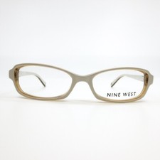 Nine West NW5127 133 Eyeglasses Frames white rectangle Full Rim 49-16-135