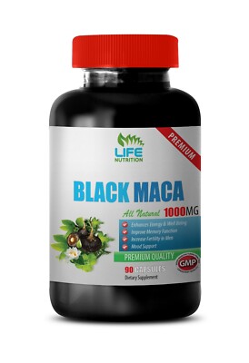 brain supporting nature supplement - BLACK MACA - energy boost supplement 1 BOTT
