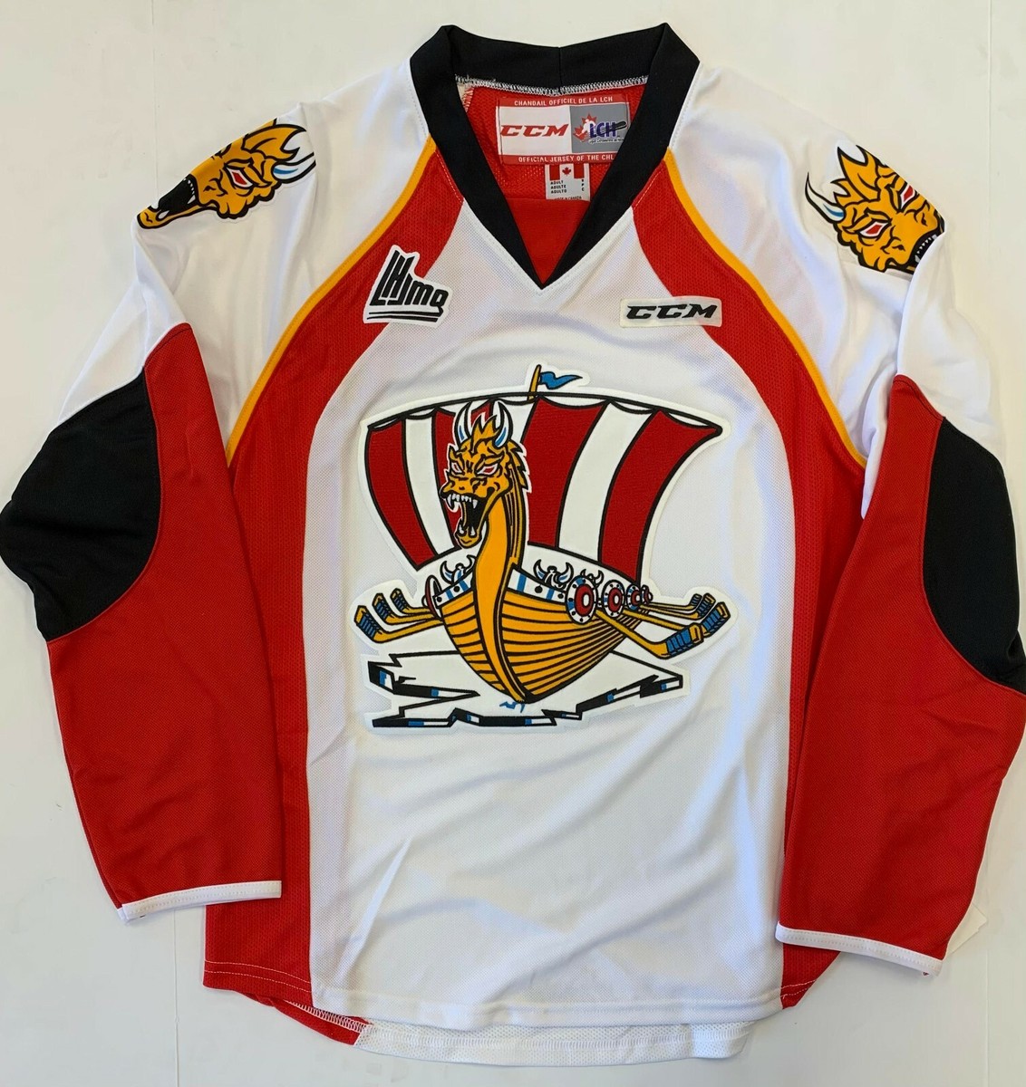 New CCM Premier Baie-Comeau Drakkar Hockey Player Jersey Senior