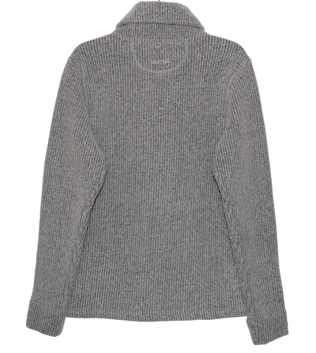 MARMOT Wool Blend Shawl Collar Striped Gray Sweater Size M - Picture 4 of 9