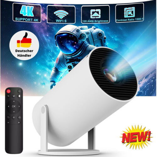 5G WiFi Bluetooth Android Taschenkino Mini 4K Beamer UHD Heimkino Projektor LED - Bild 3 von 20