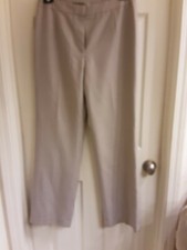 Kasper Trousers, Women's Size 8 Dress Pants, "Kate", Beige, Straight Leg, NWT