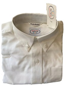 Talbots Kids Boys 4 Blanco Botones Camisa Manga Corta Nuevo con etiquetas  resistente a arruga | eBay