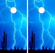 C182 Lightning Cornhole Board Wrap LAMINATED Wraps Decals Vinyl Sticker