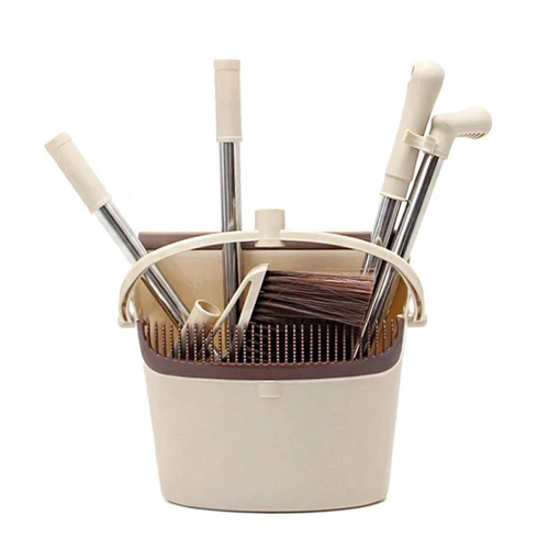 Long Handled Dustpan and Brush Set Indoor Broom Lobby Dust Pan Kitchen Floor - Picture 7 of 8
