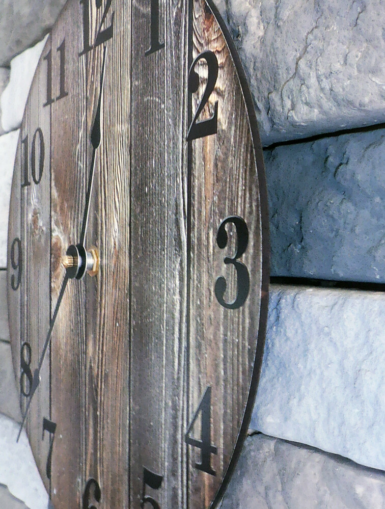 OLD BARN WOOD Clock - Large 10.5" Wall Clock - 2117 