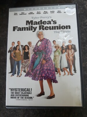 Tyler Perry Madea's Family Reunion 2006 DVD Movie Widescreen Good Condition