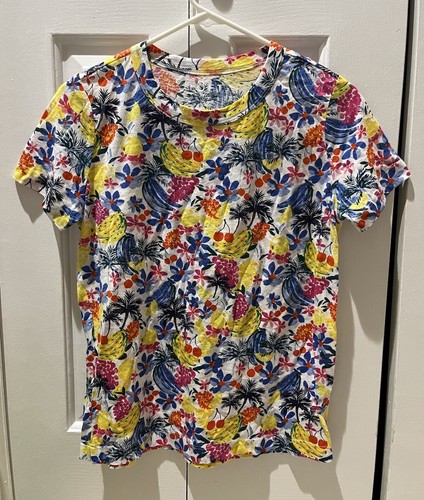 LOFT Obst Blumen Tshirt Kurzarm Mehrfarbig, Damen Größe XS - Bild 1 von 6