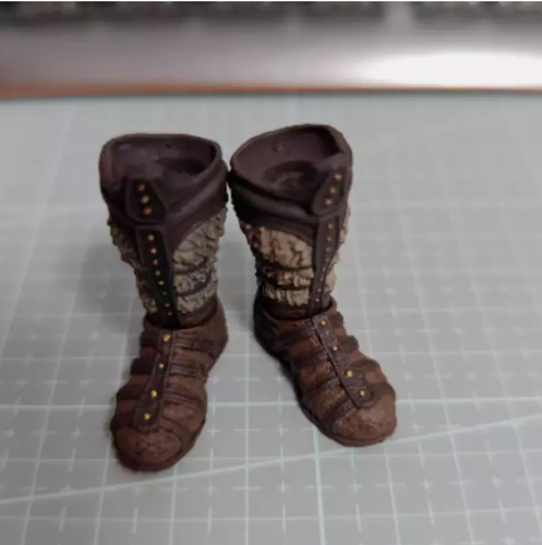 Botas de caballero de tubo largo escala 1/12 modelo para 6"" CET. Figura Cuerpo Muñeca - Imagen 9 de 9