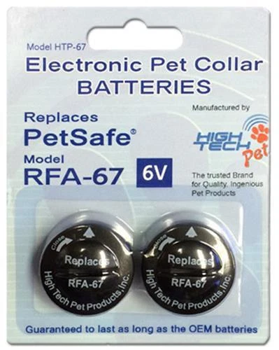 High Tech Pet RFA-67D Replacement 6V Battery Replaces RFA-67 2 Pack