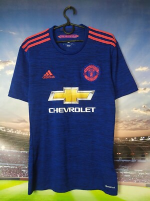 Manchester United Away football shirt 2016 - 2017 Adidas AI6704 Mens Size S