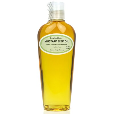 MUSTARD SEED OIL  COLD PRESSED UNREFINED ORGANIC FREE SHIPPING!!!