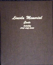 Dansco Coin Album For Lincoln Memorial Cents w/ Proofs 1959-2009 New Model 8102