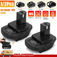 2/1x Battery Adapter for Makita Li-ion Batteries Convert to Ryobi 18V ONE+ Tools