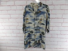 Vintage 80s Men's Campia Moda Rayon Hawaiian Shirt Button Up XL
