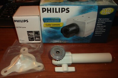 PHILIPS COLOR CAMERA 1/3'' VARI-FOCAL LENS & MOUNT ALL NEW UNOPENED  (1)
