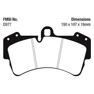 Pastillas de freno delanteras EBC DP41473R Yellowstuff para Porsche Cayenne 2003-2010 Foto 3 de 4