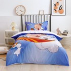 3D Cow Cartoon Kids Quilt Cover Set Duvet Cover Bedding Pillowcases