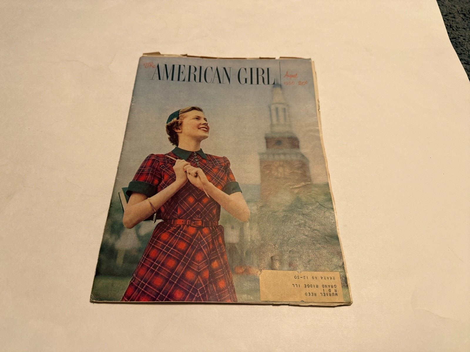 The American Girl Magazine August 1950 VTG Girl Scouts Fraternal Mid Century
